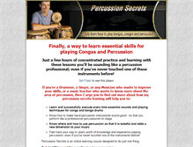 Tablet Screenshot of percussionsecrets.com